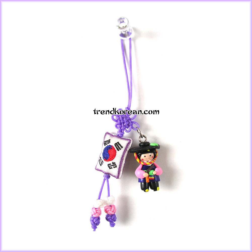 Ensembled Korean Doll Mobile Strap 03